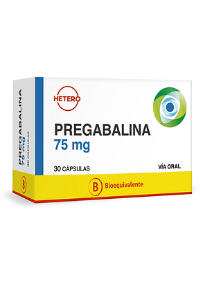 Pregabalina 75 mg - 30 capsulas
