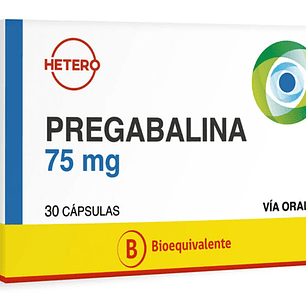 Pregabalina 75 mg - 30 capsulas