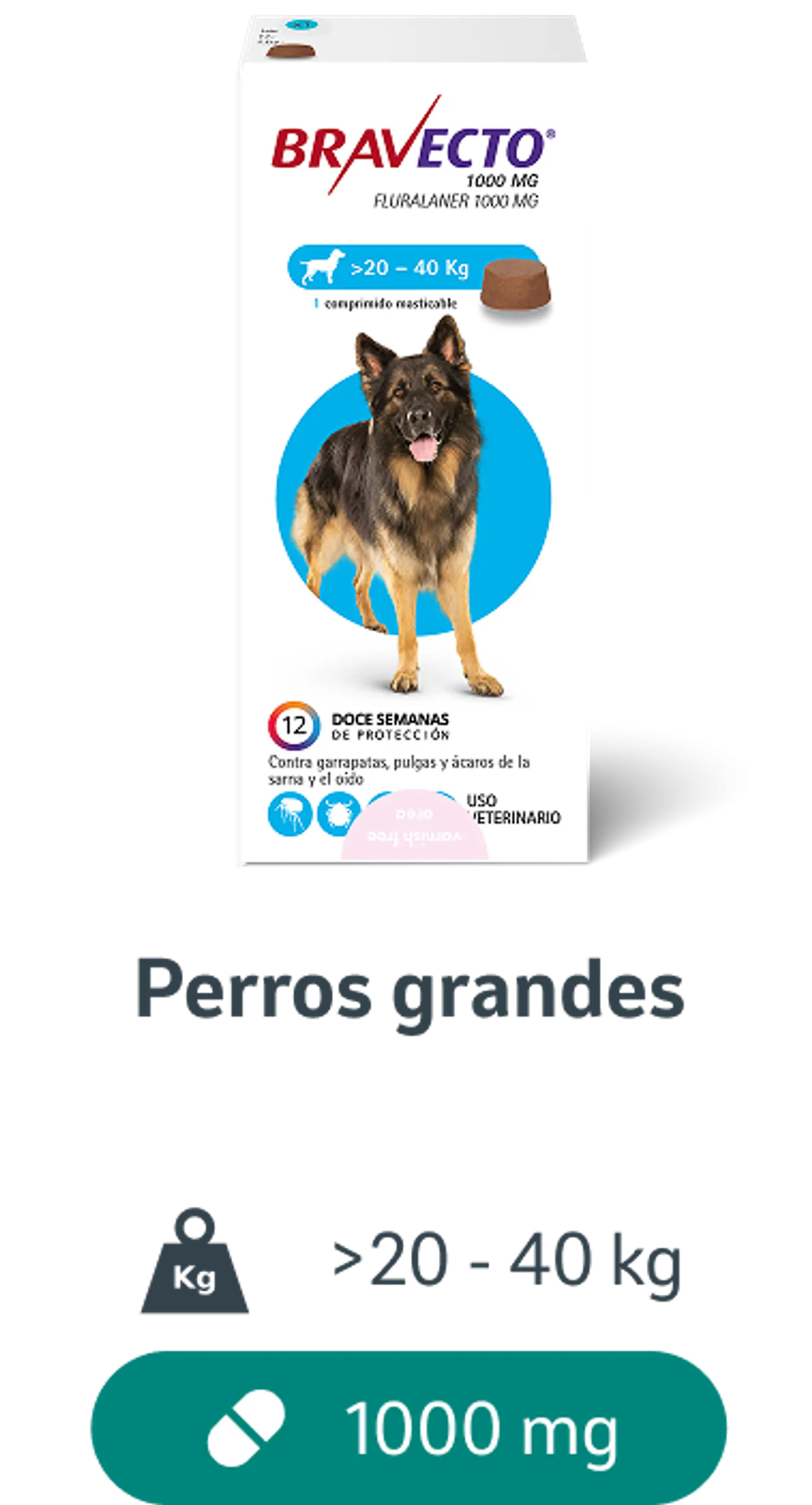 Bravecto 20-40 kg - Comprimido 2