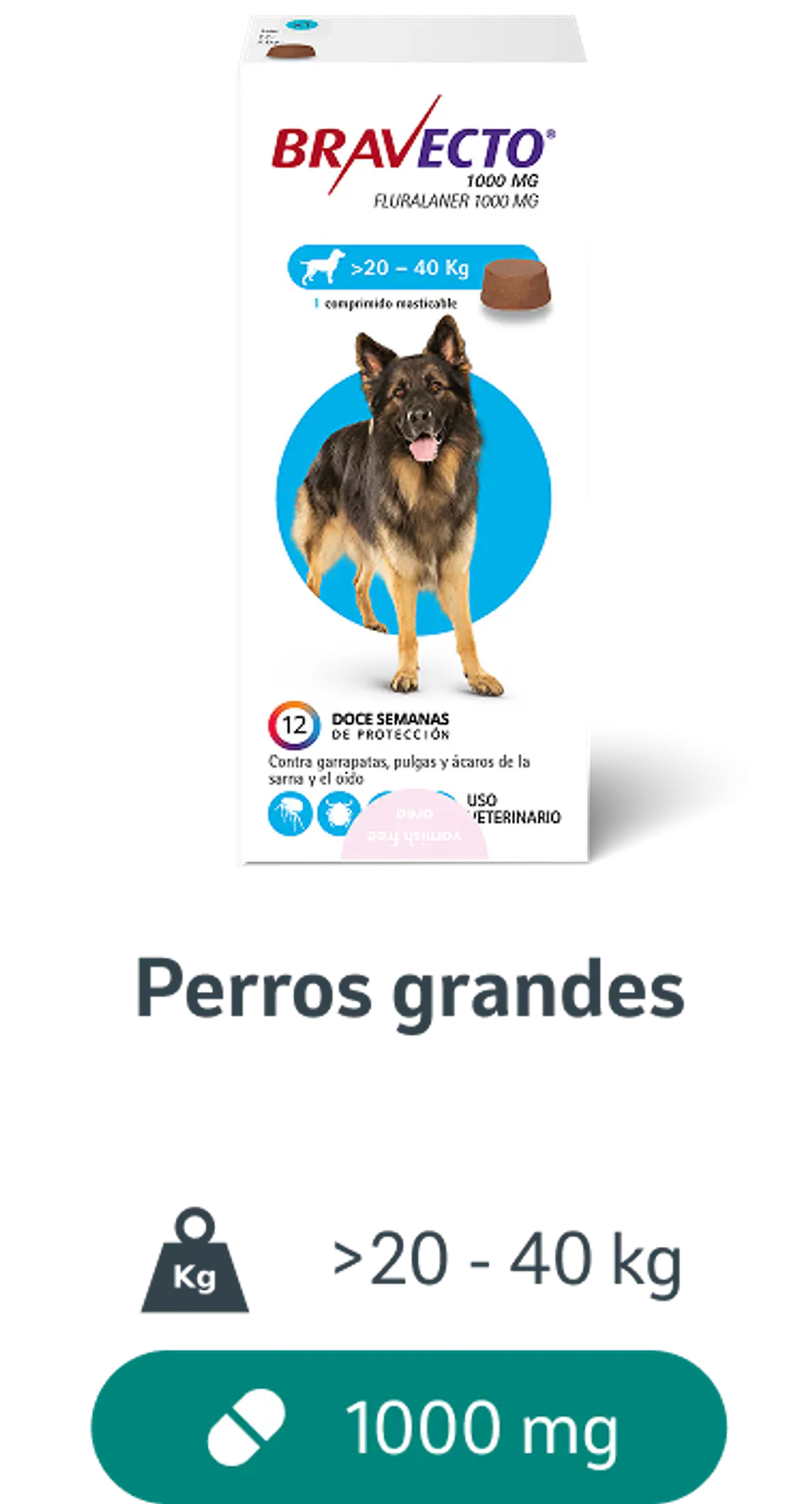 Bravecto 20-40 kg - Comprimido 2