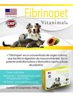 Fibrinopet - 30 comprimidos