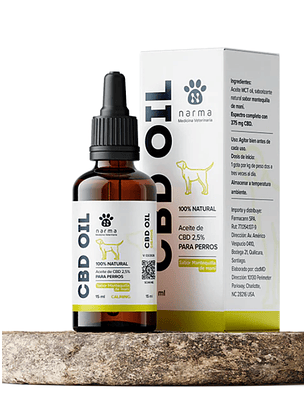 Aceite calmante de CBD para perros - 15 ml