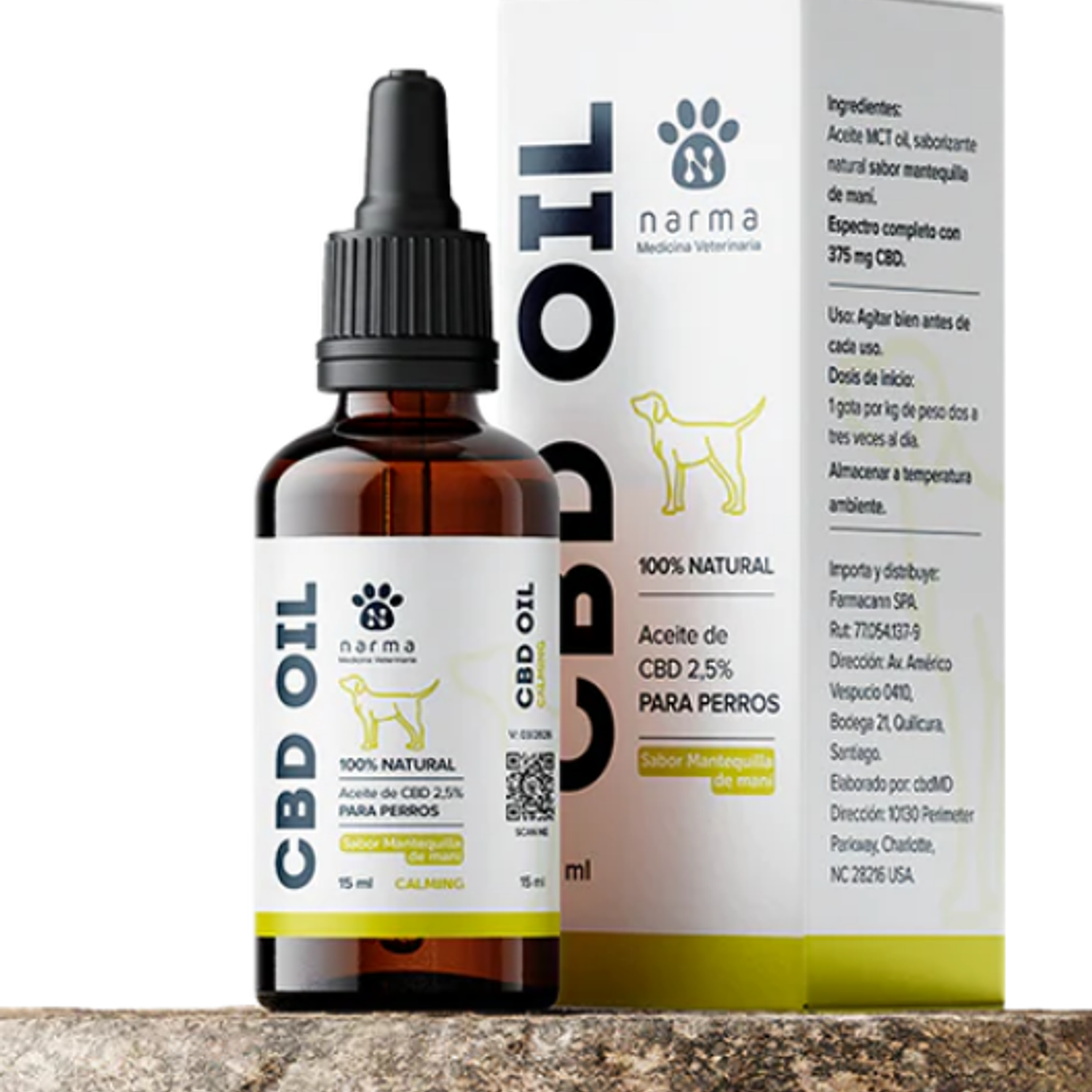 Aceite calmante de CBD para perros - 15 ml