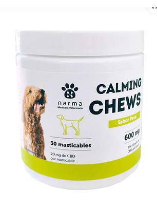 Masticable Calmante para Perros 600 mg - 30 unidades