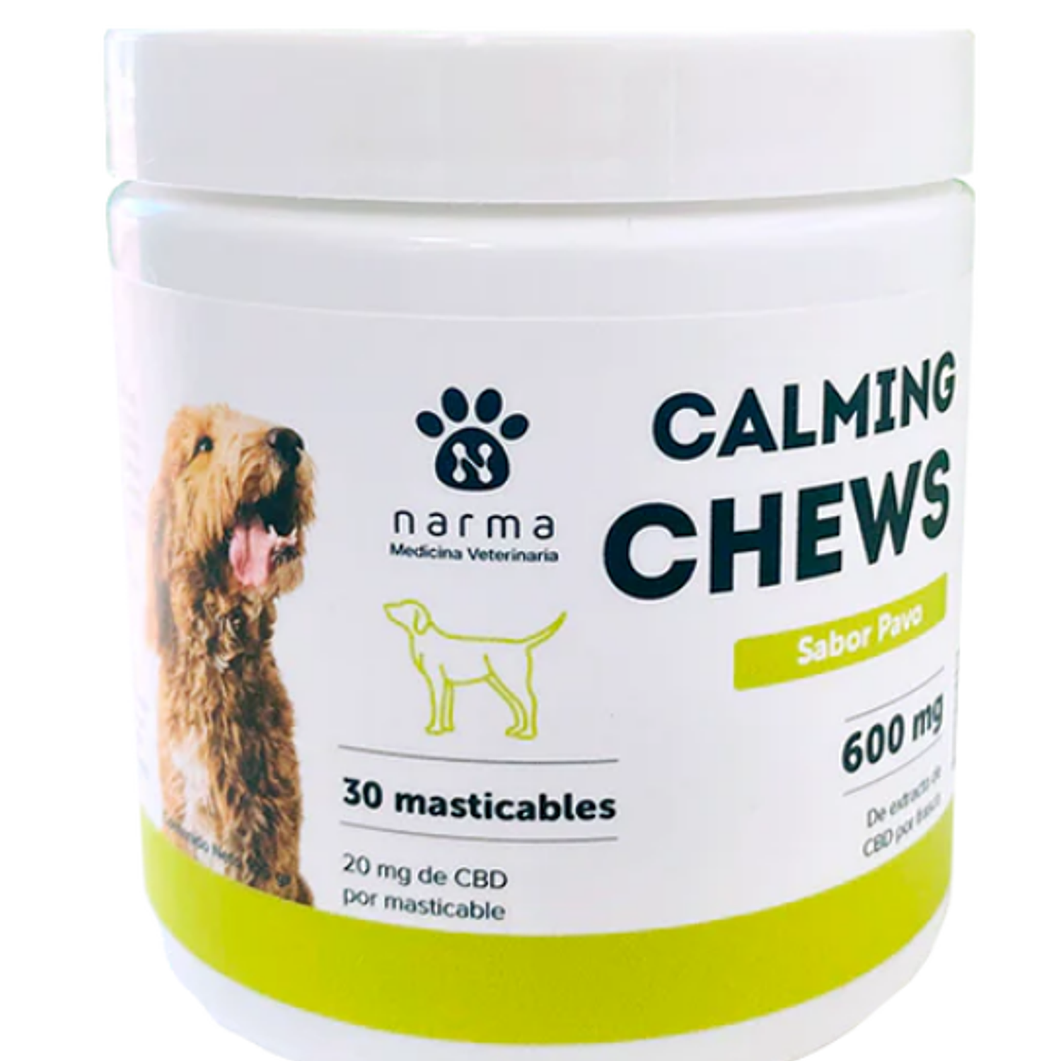 Masticable Calmante para Perros 600 mg - 30 unidades
