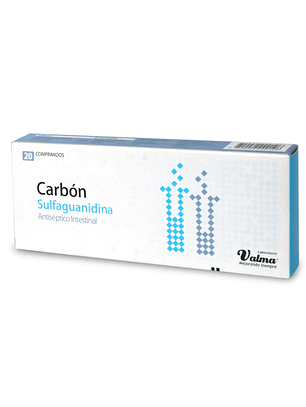 Carbon Sulfaguanidina - 20 comprimidos