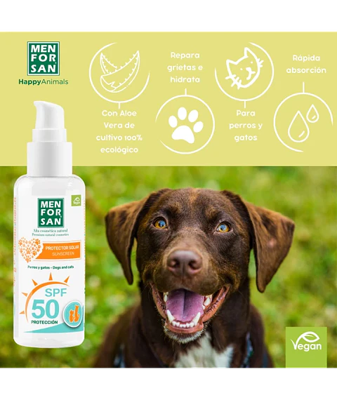Protector Solar 50 SPF para perros y gatos