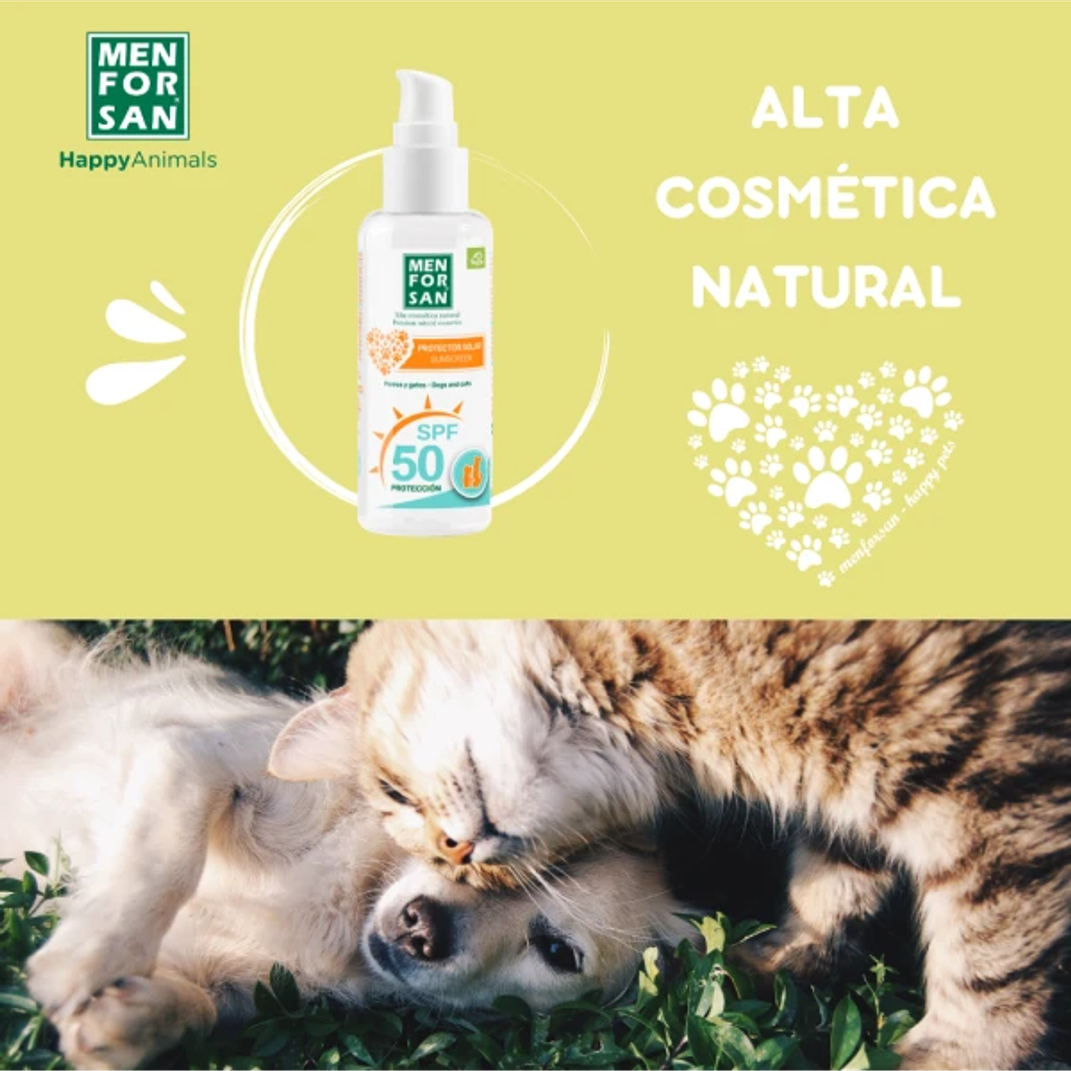 Protector solar 50 SPF para perros y gatos 4