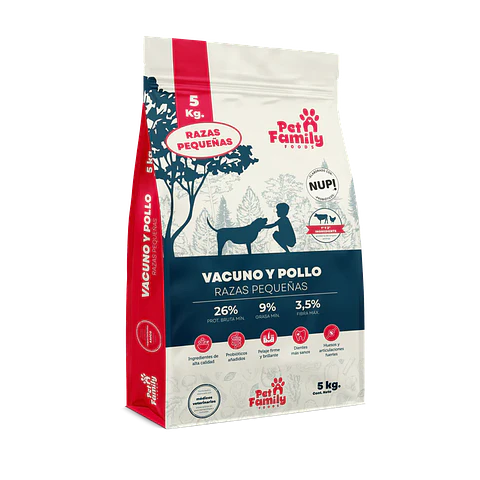 PetFamily Vacuno y Pollo - Raza Pequeña 5 kg