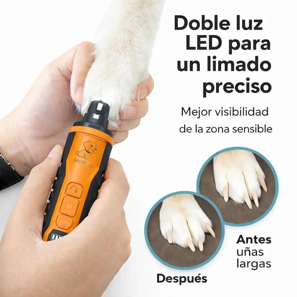 Limador de Uñas Silencioso Pro - Pet Nail Grinder 3