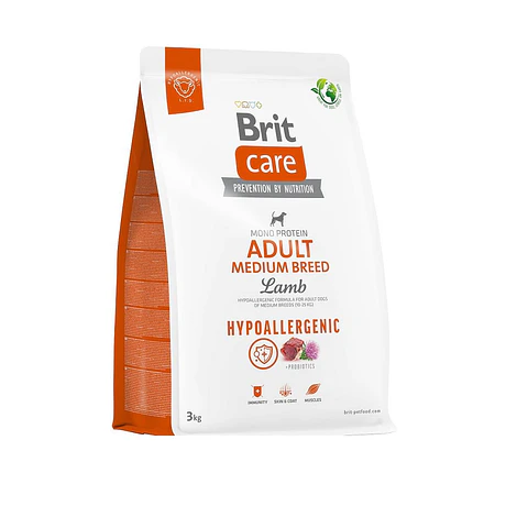 Brit Care Hypo Medium Breed Lamb 3 Kg