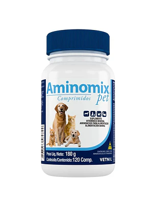 Aminomix Pet Vetnil 120 Comprimidos