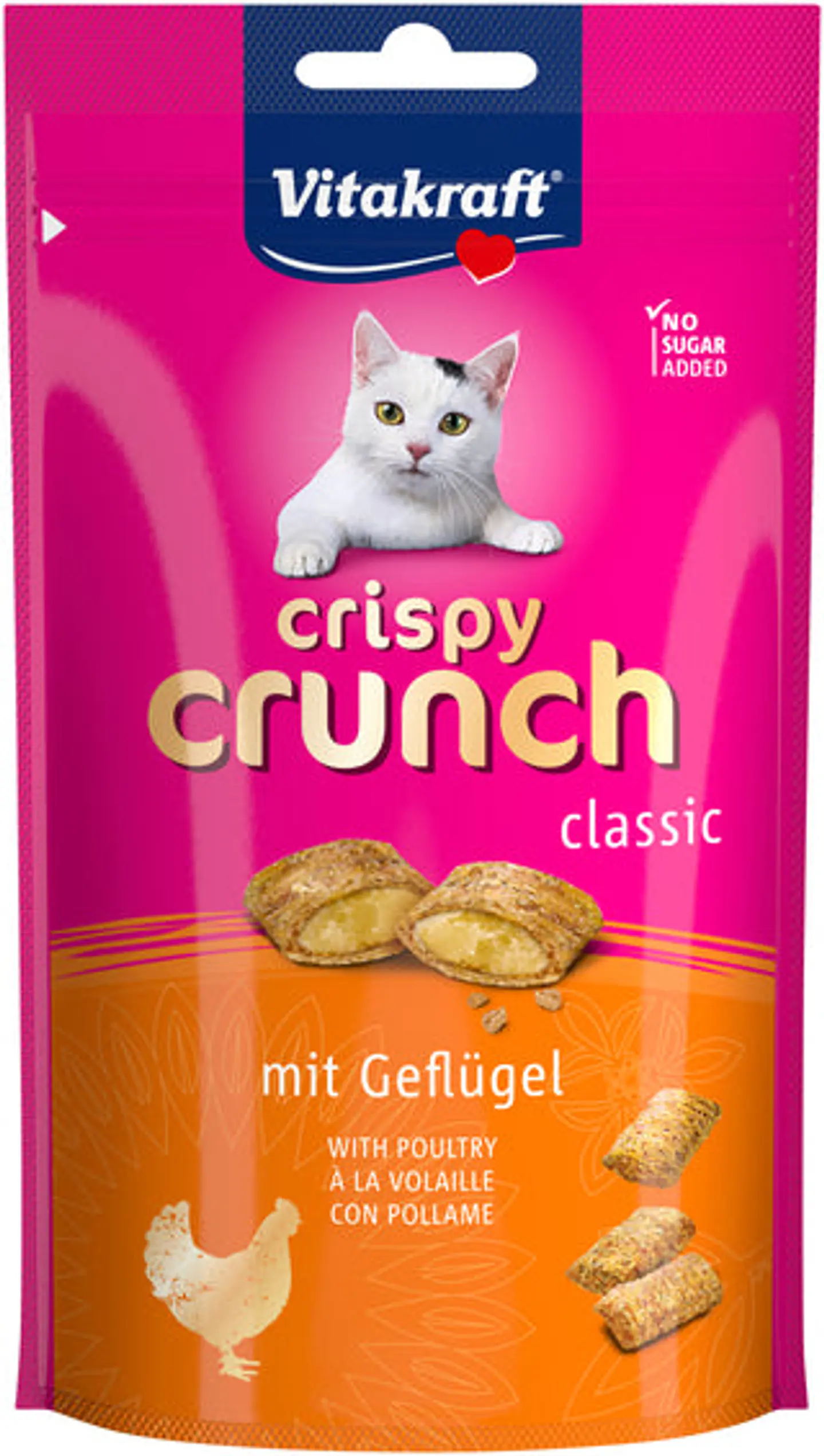 Snack Crispy Crunch Classic Sabor Pollo para Gatos - Vitakraft 1
