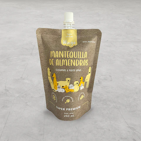 Pouch Húmedo Mantequilla de Almendras para Perros - Winga