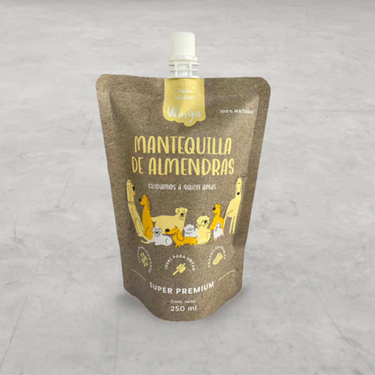 Pouch Húmedo Mantequilla de Almendras para Perros - Winga 2
