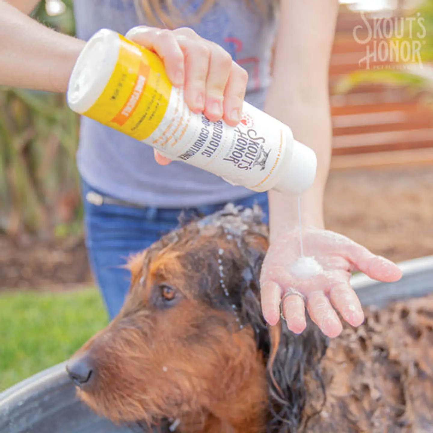 Shampoo-Acondicionador Probiótico Madreselva Perro 473ml - Skout's Honor 3