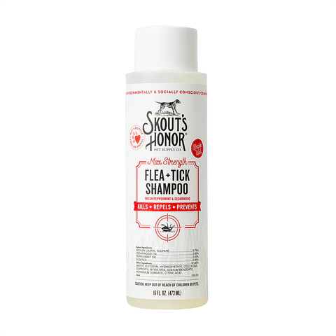 Shampoo Antipulgas y Garrapatas 473ml - Skout's Honor