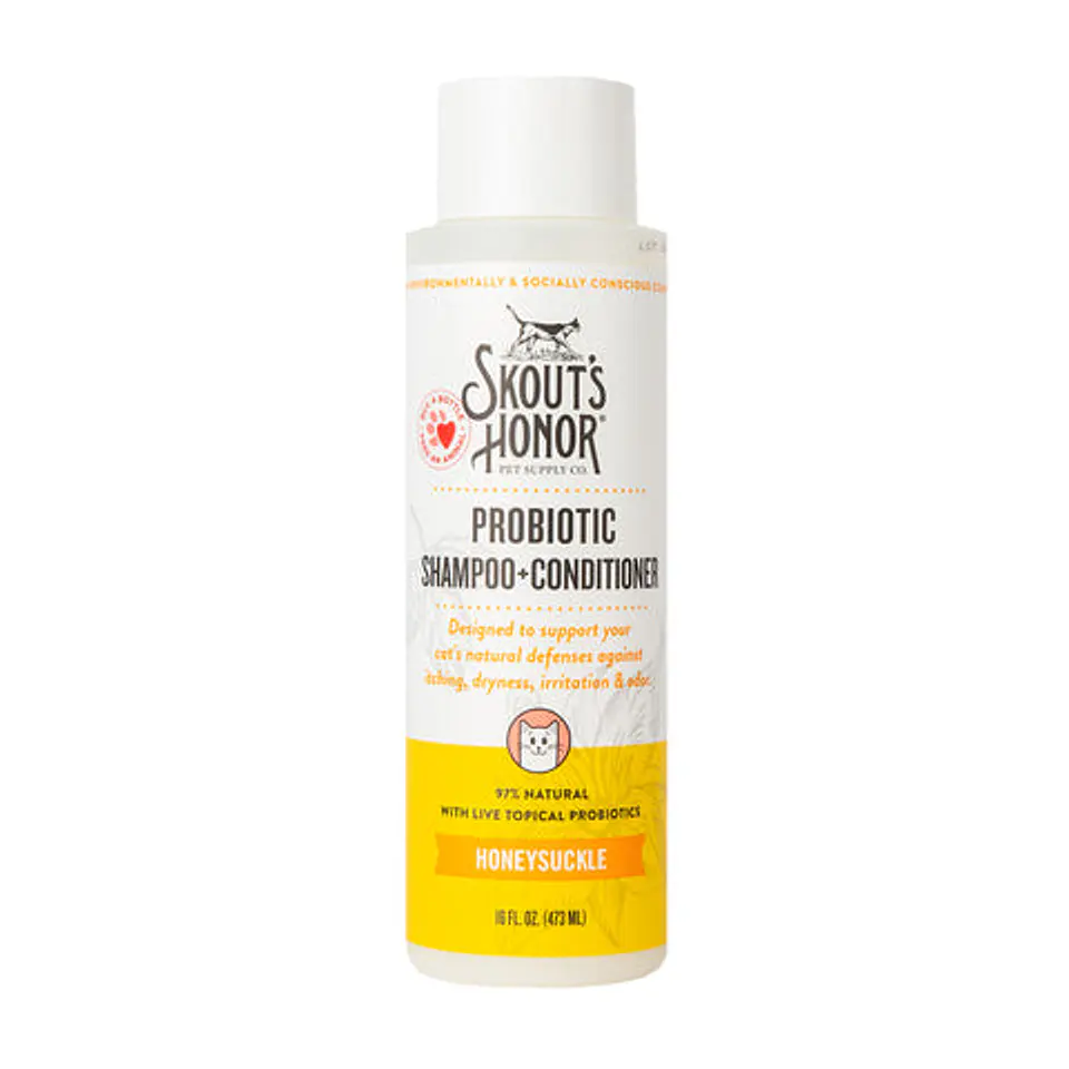 Shampoo-Acondicionador Probiótico Madreselva Gato 473ml - Skout's Honor 1