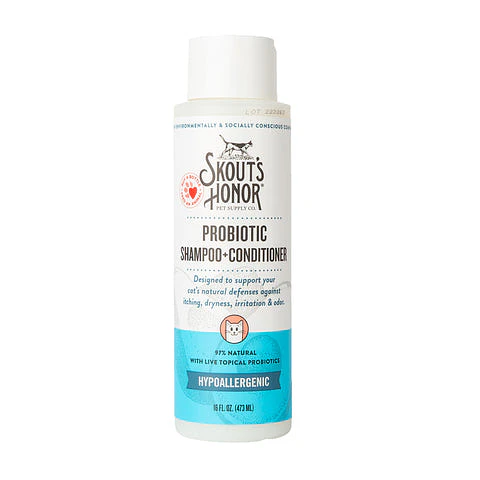 Shampoo-Acondicionador Probiótico Sin Perfume Gato 473ml - Skout's Honor