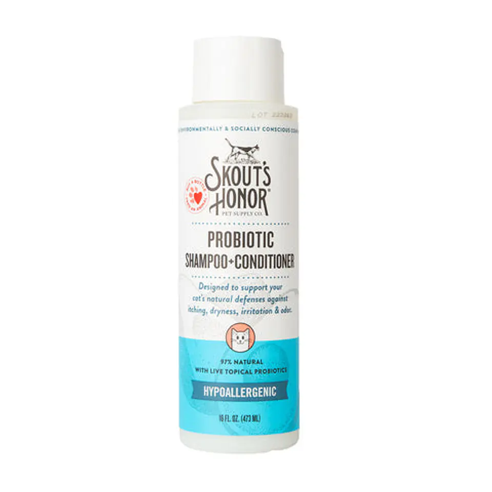 Shampoo-Acondicionador Probiótico Sin Perfume Gato 473ml - Skout's Honor 1