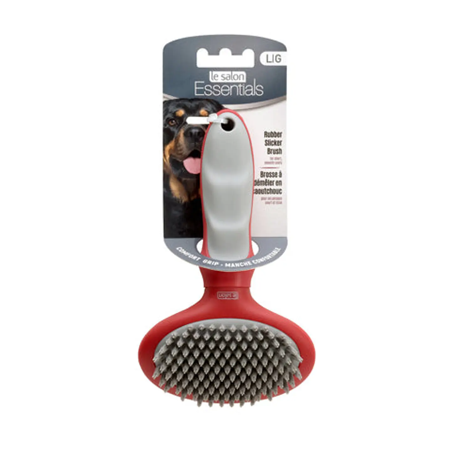 Cepillo Carda de Goma para Perros Talla L - Le Salon 1