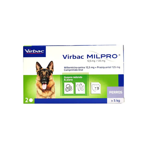 Milpro Perro 12mg (5-25kg) - 2 comprimidos