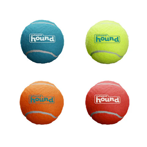 Pelota Tenis Squeaker Ball Pack 4un - Outward Hound