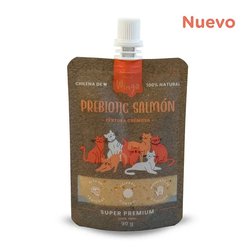Pouch Prebiotic Salmón para Gatos - Winga