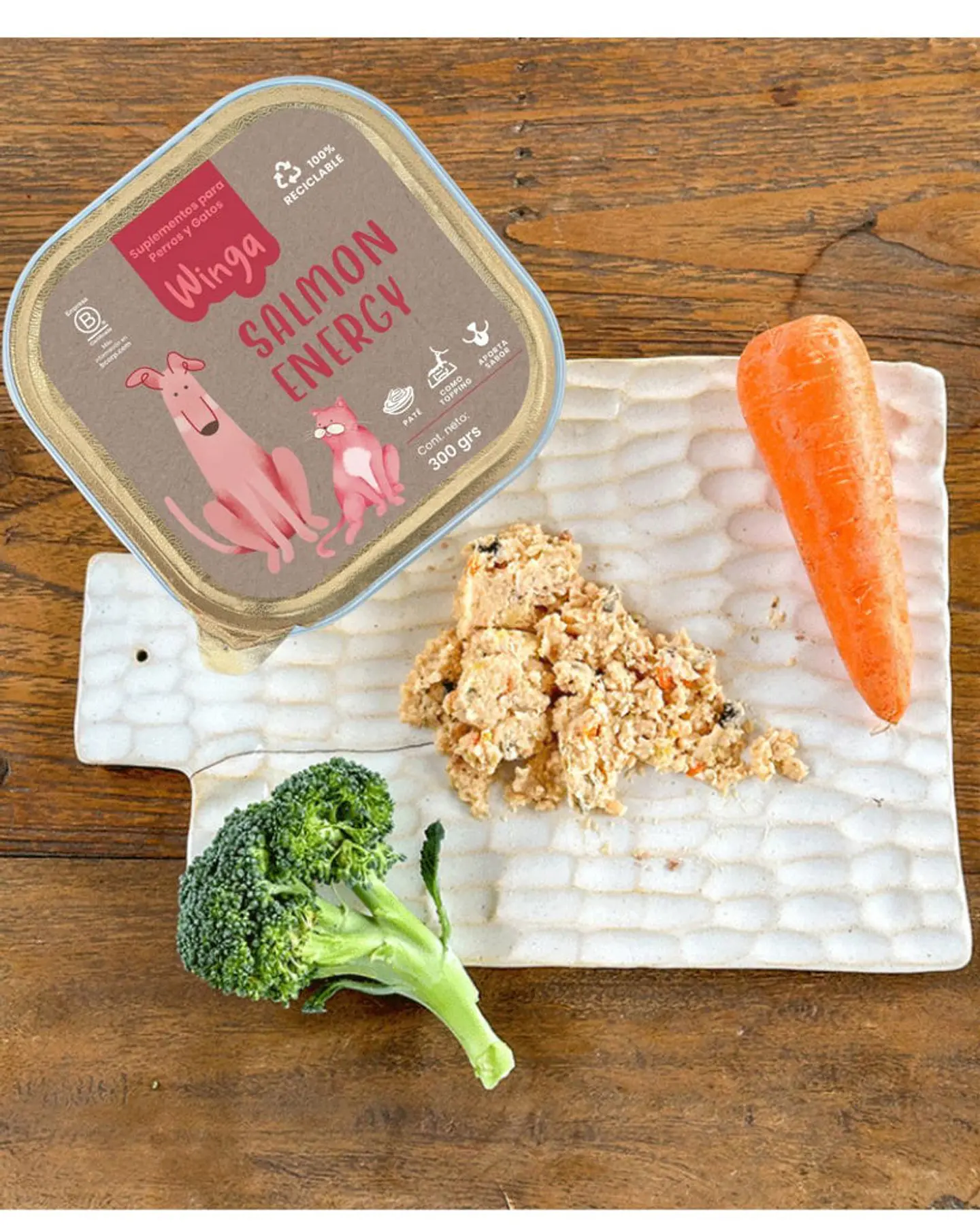 Paté Salmon Energy para Perros y Gatos - Winga (Monoproteico Salmón) 3