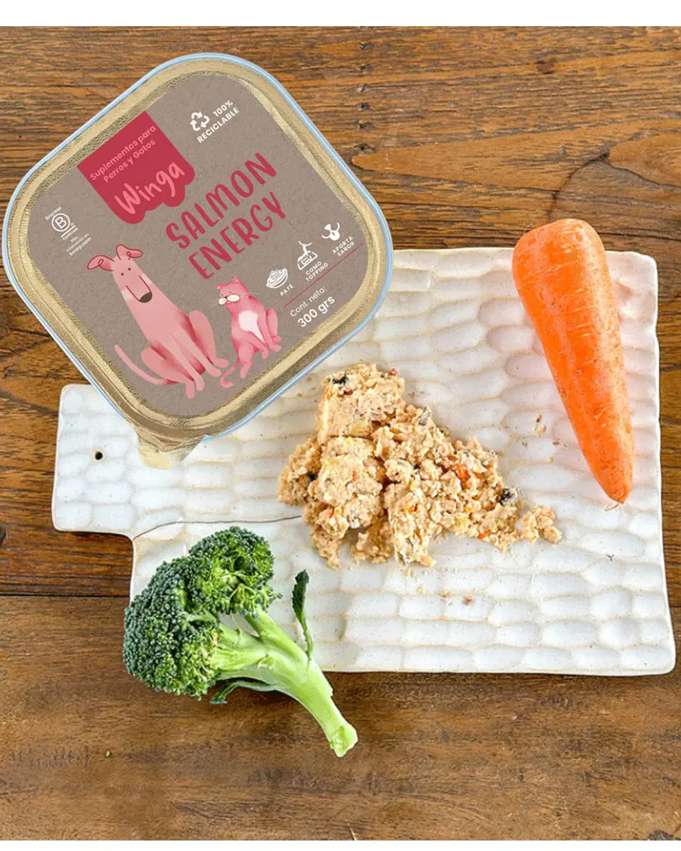 Paté Salmon Energy para Perros y Gatos - Winga (Monoproteico Salmón) 3