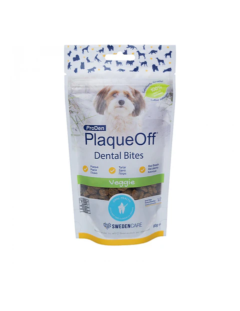 PlaqueOff Snack Dental Bites Perros Razas Pequeñas 60 grs - ProDen