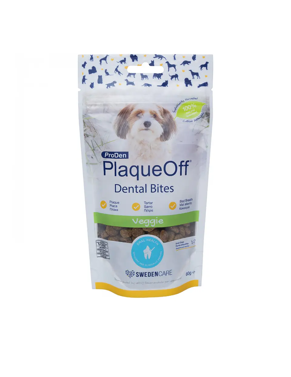 PlaqueOff Snack Dental Bites Perros Razas Pequeñas 60 grs - ProDen 1