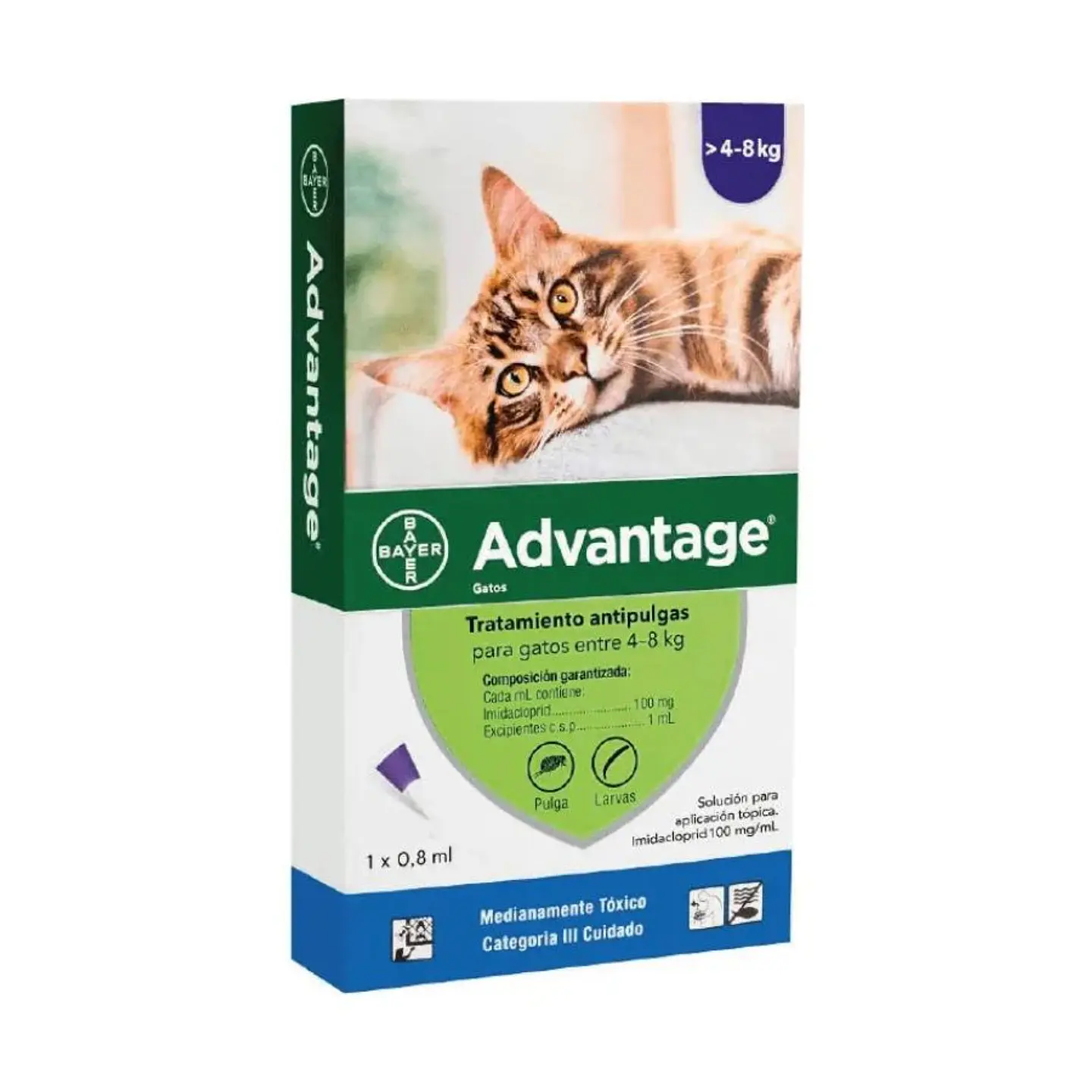 Advantage Gato 4-8kg (0,8ml) 1