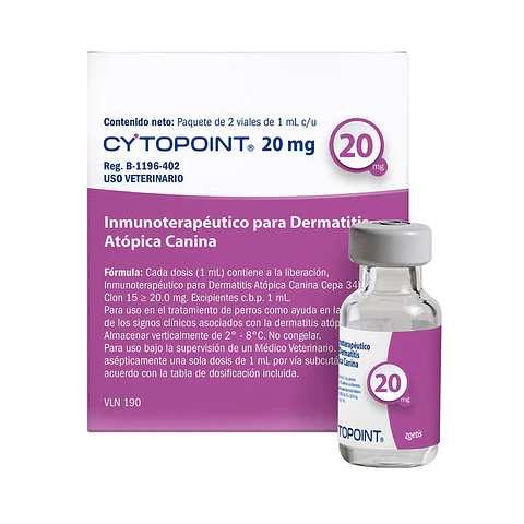 Cytopoint 20 mg (Administración en Clínica o Caja Cerrada para llevar)