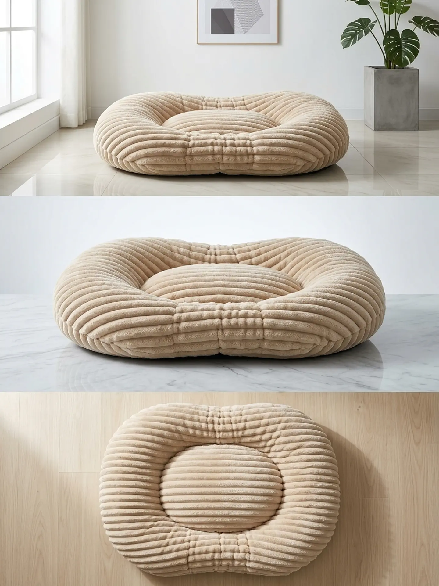 Cama Ultra Soft Relajante Beige (Talla L) 4