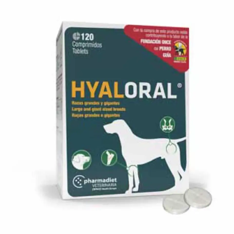Hyaloral Razas Grandes y Gigantes - 120 comprimidos 1