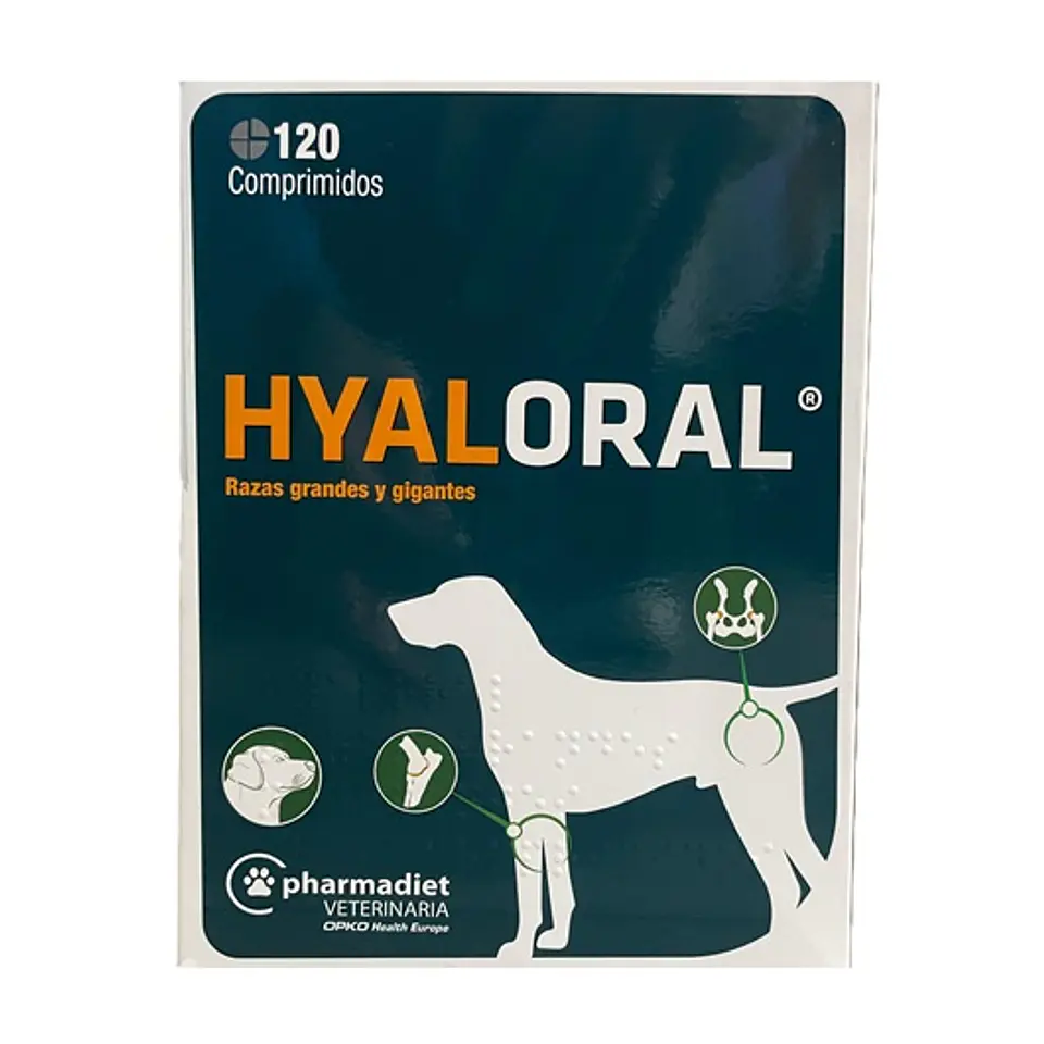 Hyaloral Razas Grandes y Gigantes - 120 comprimidos 2