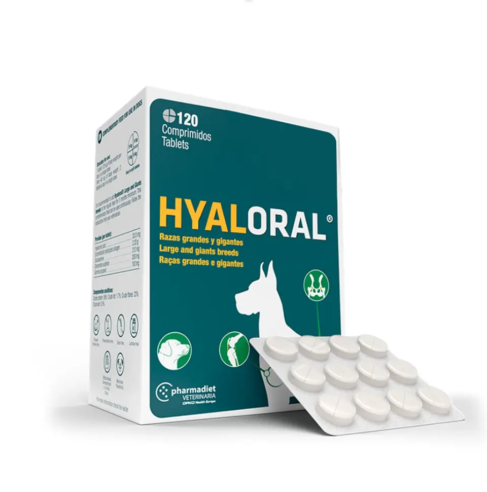 Hyaloral Razas Grandes y Gigantes - 120 comprimidos 3