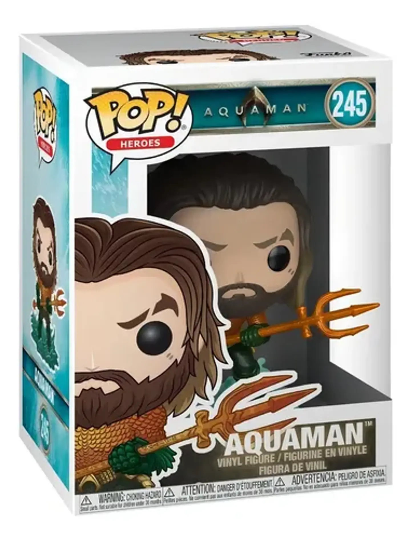 Figura De Acción Funko Pop Aquaman (245) 1