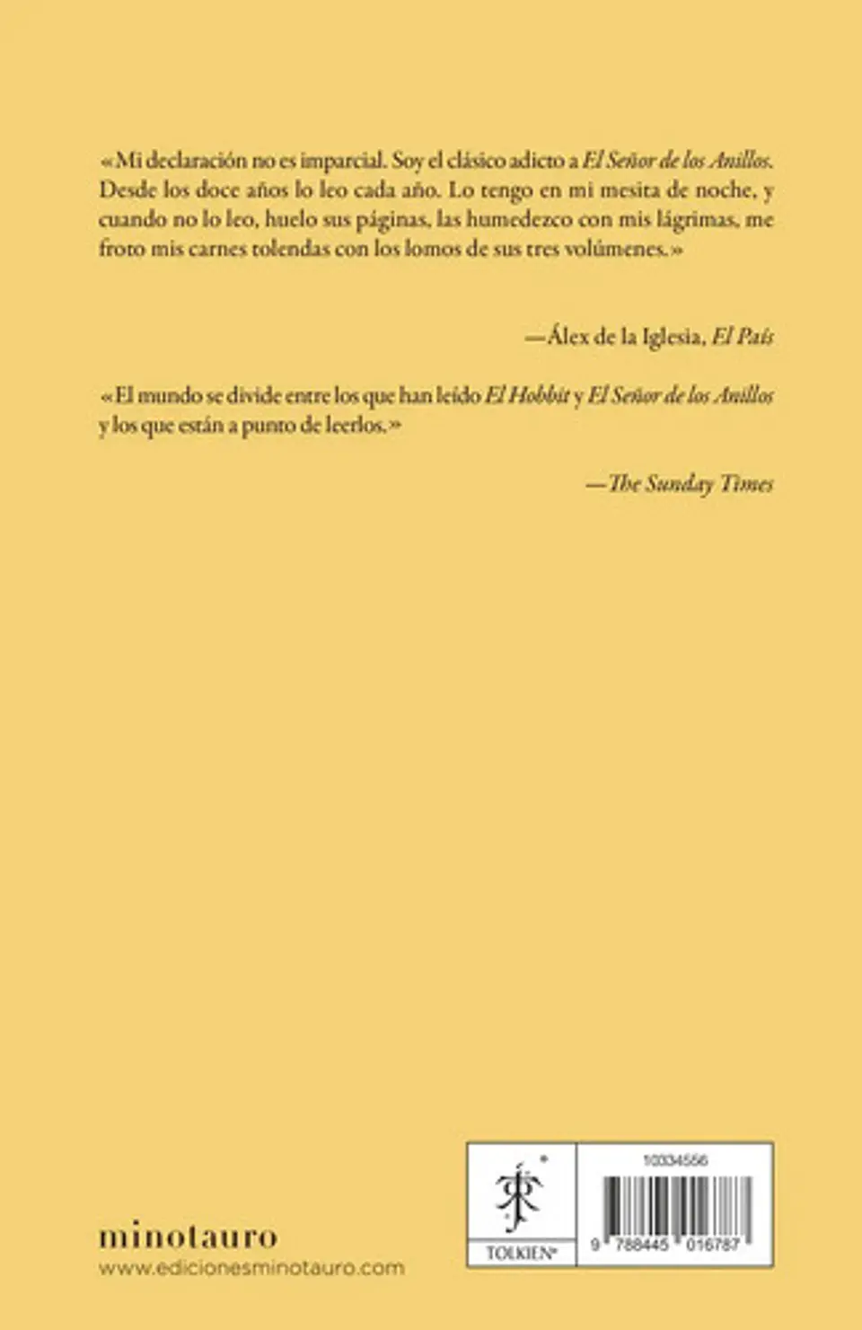 Libro El Retorno Del Rey [ J.r.r. Tolkien ] Original: El Retorno Del Rey, De J.r.r. Tolkien., Vol. 1. Editorial Minotauro, Tapa Blanda En Español, 2024 3