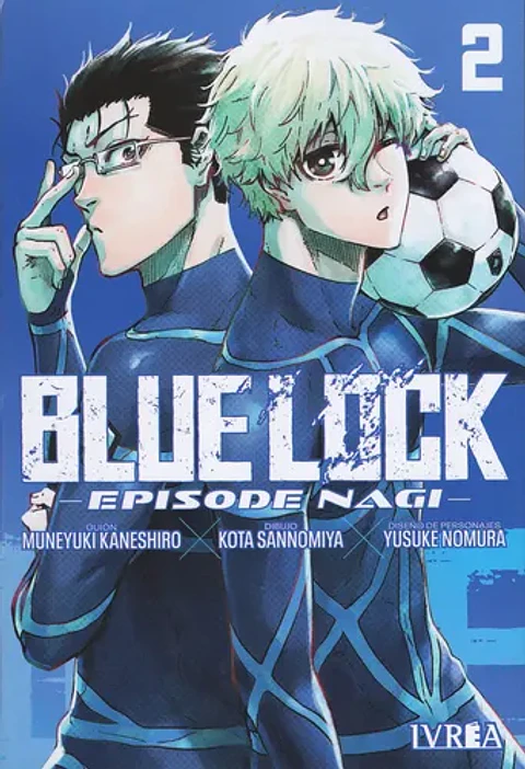 Manga, Blue Lock 02 (episode Nagi), De Muneyuki Kaneshiro - Yusuke Nomura. Editorial Ivrea, Tapa Blanda En Español, 2024