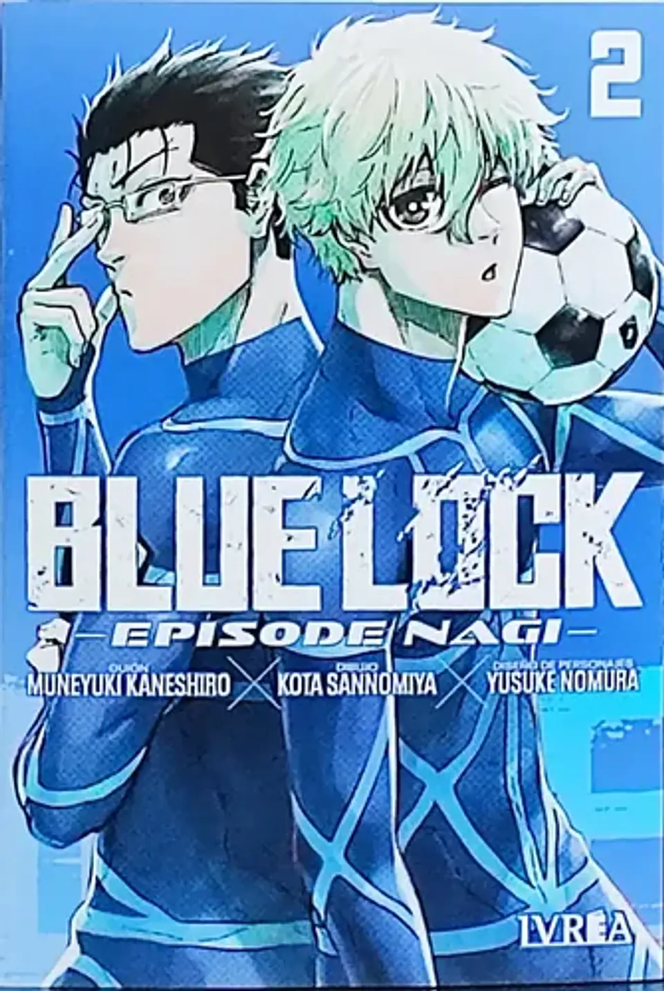 Manga, Blue Lock 02 (episode Nagi), De Muneyuki Kaneshiro - Yusuke Nomura. Editorial Ivrea, Tapa Blanda En Español, 2024 2