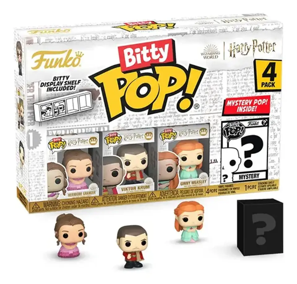 Pack De 4 Figuras Harry Potter Hermione Funko Bitty Pop! 1