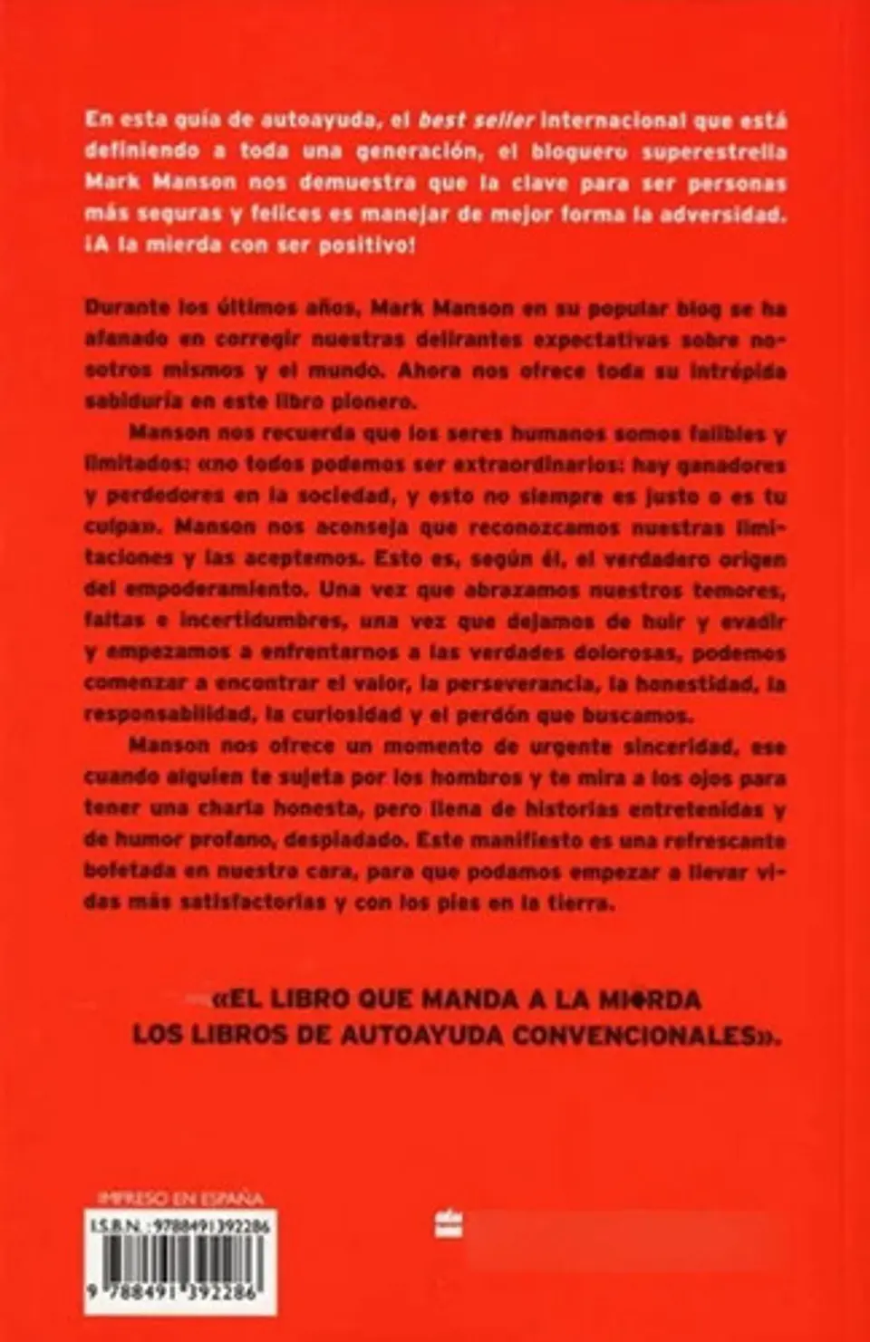 El Sutil Arte De Que (casi Todo) Te Importe Una Mierda 2