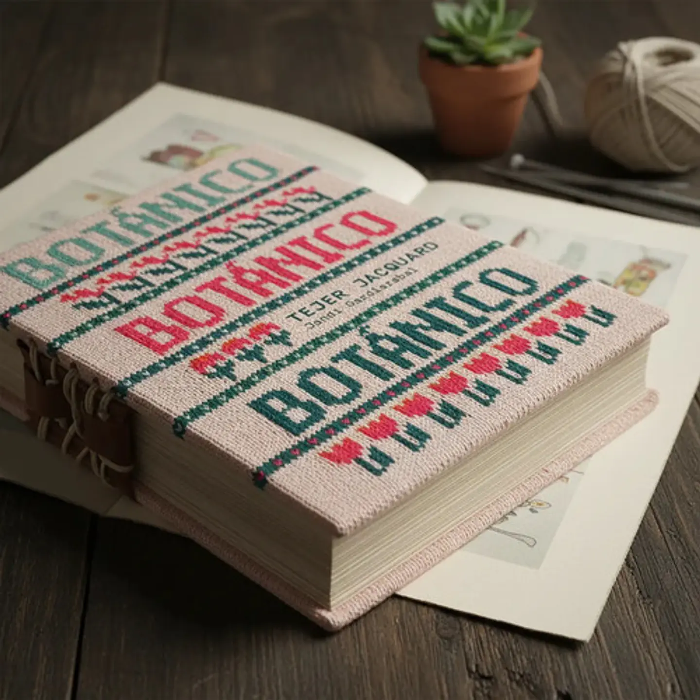 Libro De Tejido Jacquard Botánico - Jandi Gardiazabal 4