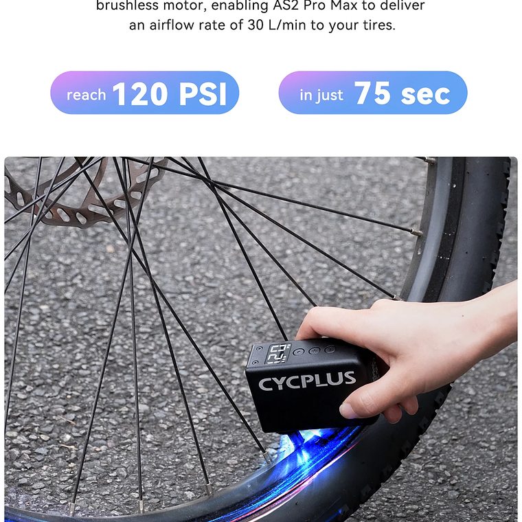 Compresor de bolsillo AS2 Pro MAX 9