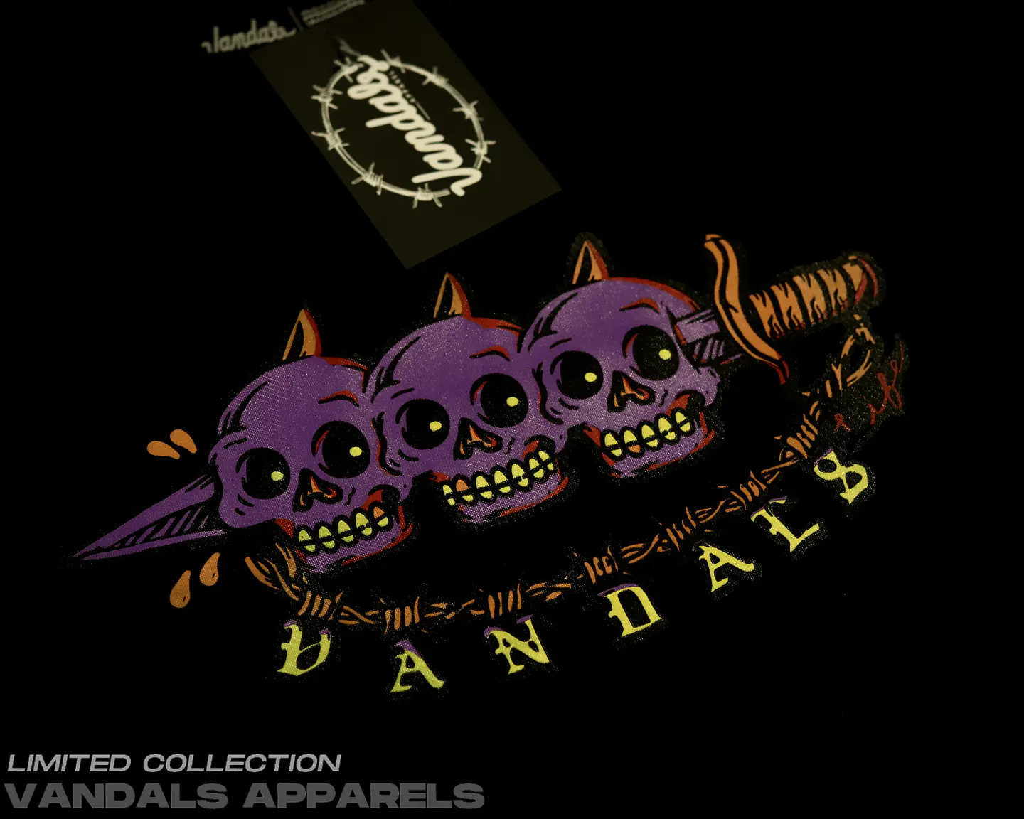 Polera Vandals Skulls 2