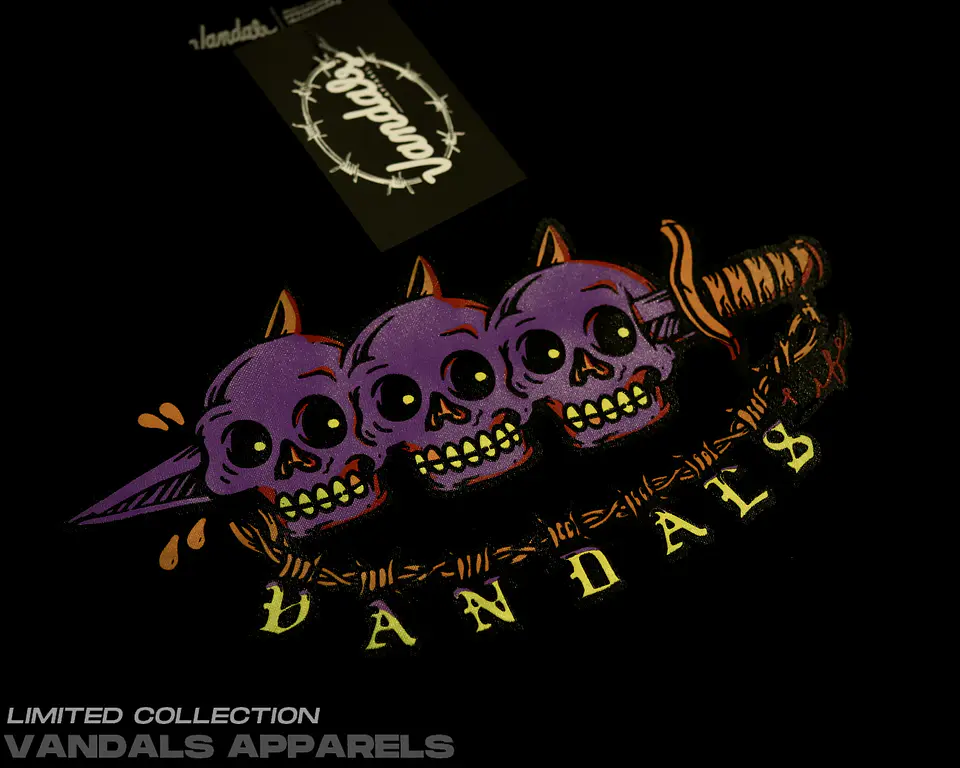 Polera Vandals Skulls 2