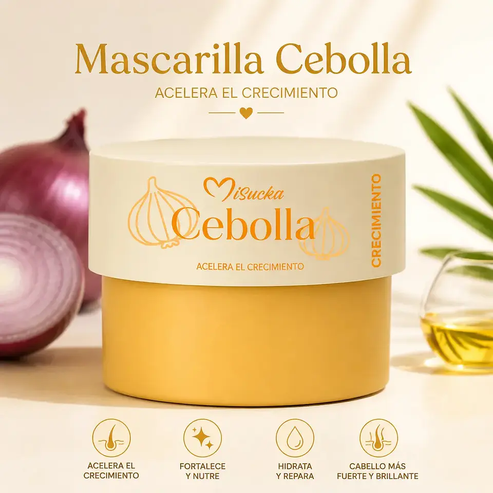 Mascarilla Capilar de Cebolla 200 ml. (Crecimiento). Misucka 2