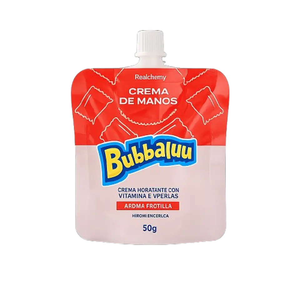 Crema de Manos 30 gr. Aroma Frutilla.  Bubbaluu 1